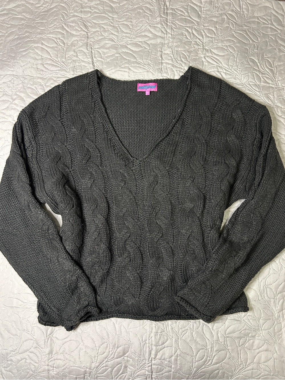 Edikted Grey Knit Sweater